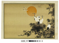 引札（名入れ前）朝日・鶴・松